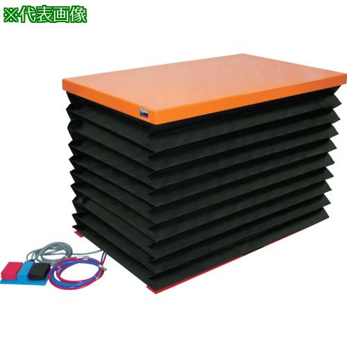 ■TRUSCO テーブルリフト 1000kg 電動Bねじ式 200V 750×1200mm 蛇腹付〔品番:HDLL100712VJ22〕【2638895:0】[送料別途見積り][法人・事業所限定][直送][店頭受取不可]