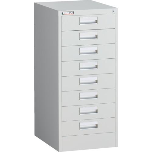 ■TRUSCO VR型キャビネット 393X500XH880 引出8段 ホワイト色〔品番:VRL8AW〕【2638986:0】[法人・事業所限定][直送元][店頭受取不可]