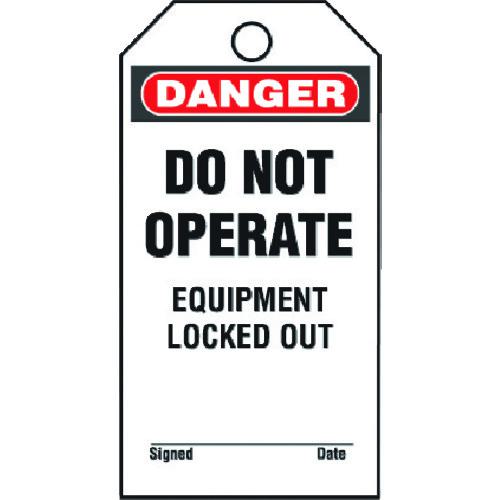 ■PANDUIT セーフティタグ DO NOT OPERATE PVT-153-Q《4袋入》〔品番:PVT153Q〕【2679665×4:0】[送料別途見積り][掲外取寄][店頭受取不可]