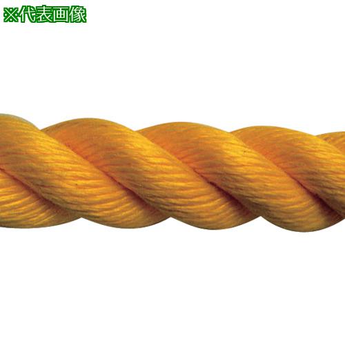 ■まつうら PPスパンシーカラーロープ(3打ち) 36mmΦ×20m 黄 ドラム巻〔品番:PPSPAN36X20YELDR〕【2686475:0】[法人・事業所限定][外直送元][店頭受取不可]