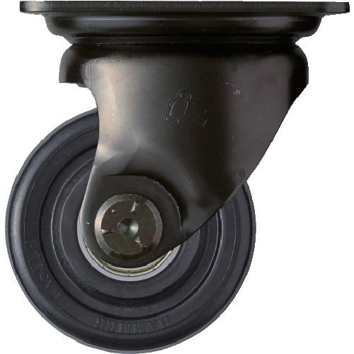 ■ハンマー 低床超重荷重用旋回式ナイロン車輪(ラジアルボールベアリング)75mm〔品番:560SNRB75〕【2772990:0】[店頭受取不可]