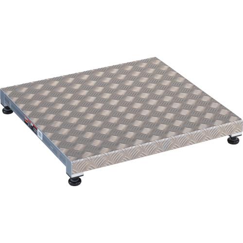 ■TRUSCO 低床式アルミ製ステップ 600X600XH90~120〔品番:TFS0660AL〕【2775778:0】[店頭受取不可]