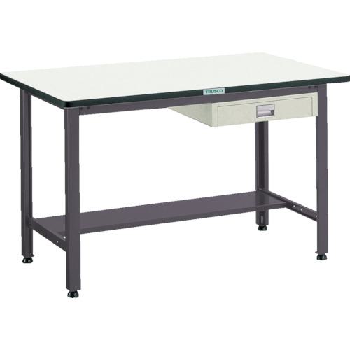 ■TRUSCO 中荷重作業台(500kg)AEW型 1200X750XH740 薄型1段引出付 ダークグレー色〔品番:AEWP1275UDC1〕【2780178:0】[法人・事業所限定][直送元][店頭受取不可]