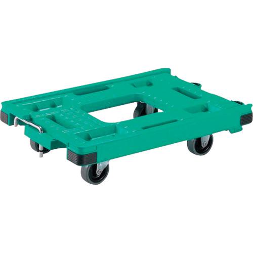■RISU 折り畳みコンテナ用樹脂平台車 384801 RSキャリー56・37〔品番:RS56373G〕【2780524:0】[送料別途見積り][法人・事業所限定][外直送][店頭受取不可]｜ホームセンターバロー　店