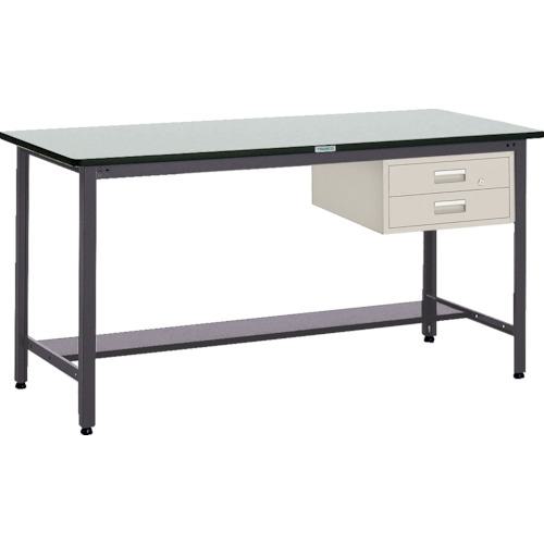 ■TRUSCO 中荷重立作業台(500kg)HAEW型 900X600XH885 2段引出付 ダークグレー色〔品番:HAEWR0960F2〕【2781549:0】[法人・事業所限定][直送元][店頭受取不可]｜ホームセンターバロー　店