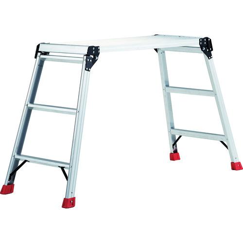 ■TRUSCO 足場台 アルミ製・プロ用 1000X400XH850〔品番:TDWT910〕【2799685:0】[直送DS][店頭受取不可]｜ホームセンターバロー　店