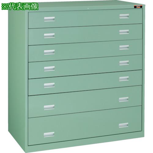 ■TRUSCO スリーロックワイドキャビネット 1200X650XH1300 7段〔品番:TWK1204A〕【2812185:0】[送料別途見積り][法人・事業所限定][直送][店頭受取不可]
