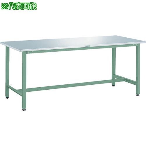 ■TRUSCO 軽荷重作業台(300kg)AE型 1800X600XH740 ステンレス張り グリーン色〔品番:AE1860SUS〕【2849950:0】[法人・事業所限定][直送元][店頭受取不可]