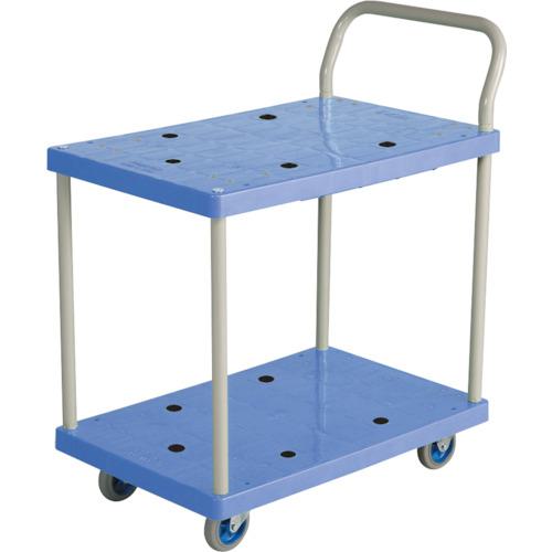 ■金沢 小型樹脂2段台車〔品番:NP104KANSEI〕【2886192:0】[送料別途見積り][法人・事業所限定][外直送][店頭受取不可]