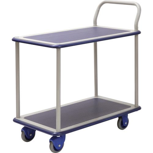 ■金沢 小型静音スチール2段台車〔品番:NHT104SKANSEI〕【2886210:0】[送料別途見積り][法人・事業所限定][外直送][店頭受取不可]