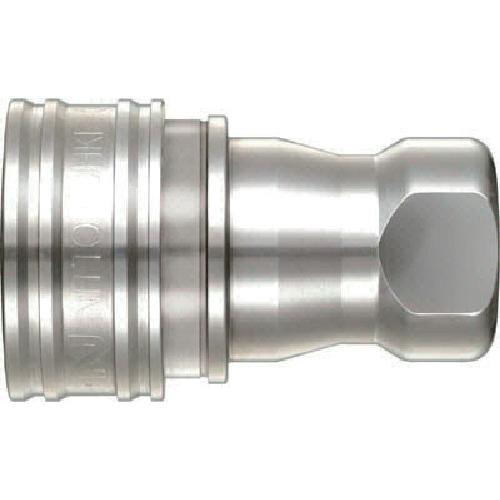 ■日東 SPカプラ タイプAソケット ステンレス製 ニトリルゴムNBR(SG) 相手側取付サイズR1(07898)〔品番:8SASUSNBR〕【2921545:0】[店頭受取不可]