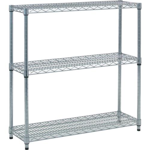 ■TRUSCO ステンレス製メッシュラック H923XW905XD305 3段〔品番:TSM3333〕【2996413:0】[直送DS][店頭受取不可]｜ホームセンターバロー　店