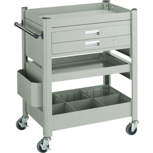 ■TRUSCO コンビネーションワゴン 643X427XH880 スライド棚付〔品番:TCW81E1〕【3015173:0】[直送DS][店頭受取不可]｜ホームセンターバロー　店
