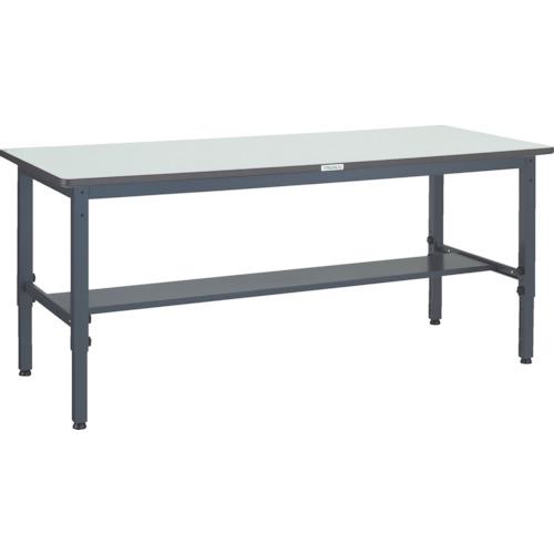 ■TRUSCO 軽荷重作業台高さ調節式(250kg)AWM型 1800X750XH700~910 基本タイプ ダークグレー色〔品番:AWMP1875〕【3015556:0】[法人・事業所限定][直送元][店頭受取不可]