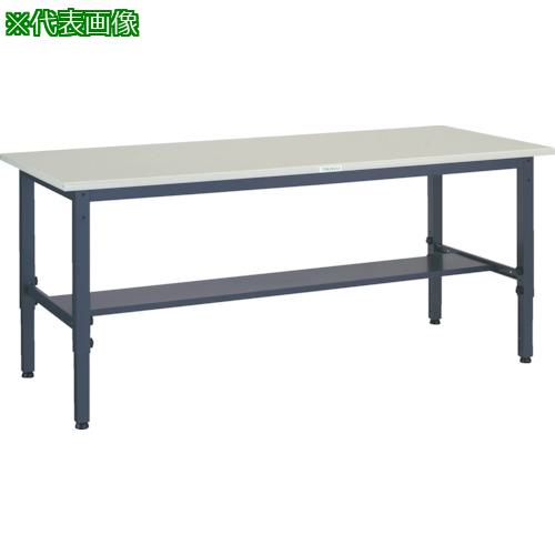 ■TRUSCO 軽荷重作業台高さ調節式(250kg)AWM型 1500X750XH700~910 基本タイプ ダークグレー色〔品番:AWMS1575〕【3015696:0】[法人・事業所限定][直送元][店頭受取不可]｜ホームセンターバロー　店
