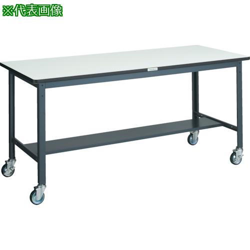 ■TRUSCO 中荷重作業台(250kg)AEW型 1800X750XH846 φ100ウレタンキャスター付 ダークグレー色〔品番:AEWR1875CU100〕【3031586:0】[法人・事業所限定][直送元][店頭受取不可]｜ホームセンターバロー　店
