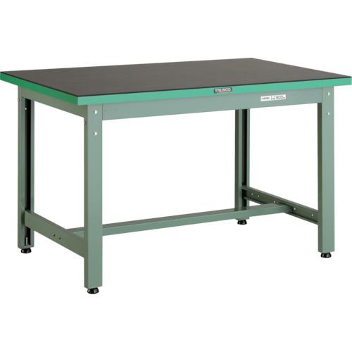 ■TRUSCO 中荷重作業台(800kg)GW型 1200X600XH745 ゴムマット張り グリーン色〔品番:GWP1260G5〕【3032051:0】[法人・事業所限定][直送元][店頭受取不可]