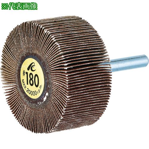 ■AC フラップホイル 軸径6mm #120 外径80×幅25×軸長40《5個入》〔品番:AF8025120〕【3065464×5:0】[店頭受取不可]