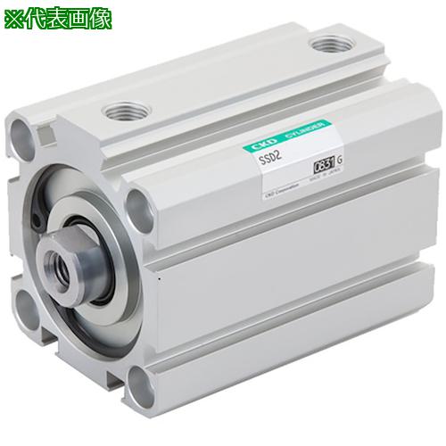 ■CKD スーパーコンパクトシリンダ 内径40 30mm〔品番:SSD24030〕【3172693:0】[送料別途見積り][掲外取寄][店頭受取不可]