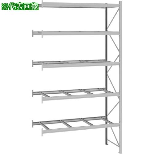 ■NF パレットラック 2ton用連結 奥行800×高さ5500×有効間口3100mm 最大積載量10000kg〔品番:P655Z31C085B〕【3195429:0】[送料別途見積り][法人・事業所限定][外直送][店頭受取不可]