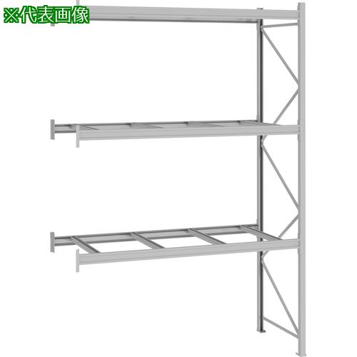 ■NF パレットラック 2ton用連結 奥行800×高さ4500×有効間口3100mm 最大積載量6000kg〔品番:P645Y31C083B〕【3195478:0】[送料別途見積り][法人・事業所限定][外直送][店頭受取不可]