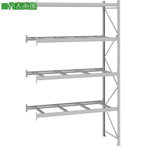 ■NF パレットラック 1ton用連結 奥行1000×高さ6000×有効間口2700mm 最大積載量4000kg〔品番:P660X27A104B〕【3203406:0】[送料別途見積り][法人・事業所限定][外直送][店頭受取不可]