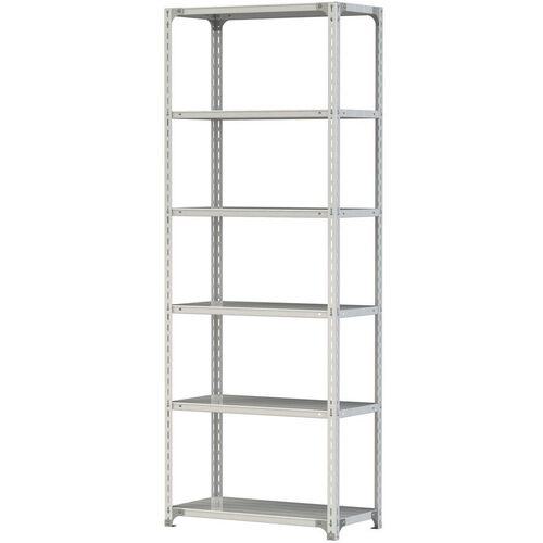 ■ヤマテック ボルト式軽量ラック 120kg/段 W900&times;D450&times;H2400mm 天地6段 ホワイトグレー〔品番:1.2S83456W〕【3215728:0】[法人・事業所限定][直送元][店頭受取不可]｜ホームセンターバロー　店