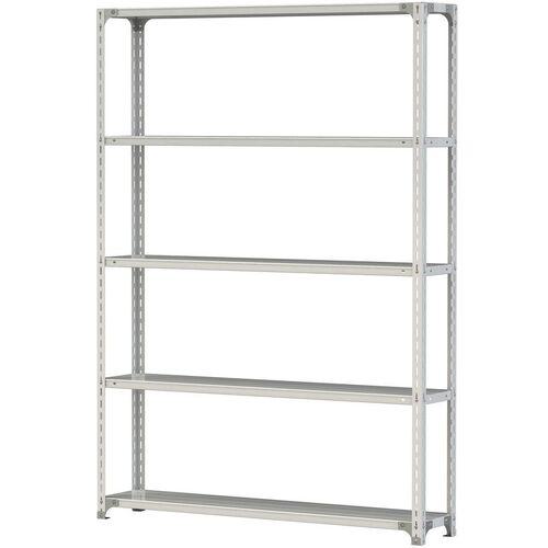 ■ヤマテック ボルト式軽量ラック 120kg/段 W1500&times;D300&times;H2100mm 天地5段 ホワイトグレー〔品番:1.2S75305W〕【3215747:0】[法人・事業所限定][直送元][店頭受取不可]｜ホームセンターバロー　店