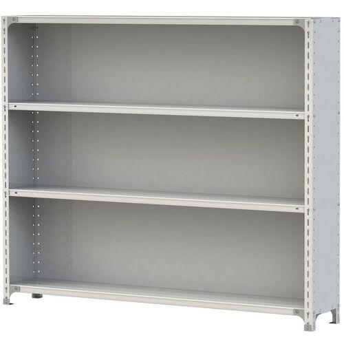 ■ヤマテック ボルト式軽量ラック 3方パネル付 120kg/段 W1800×D300×H1500mm 天地4段 ホワイトグレー〔品番:1.2S5630P4W〕【3215753:0】[送料別途見積り][法人・事業所限定][直送][店頭受取不可]