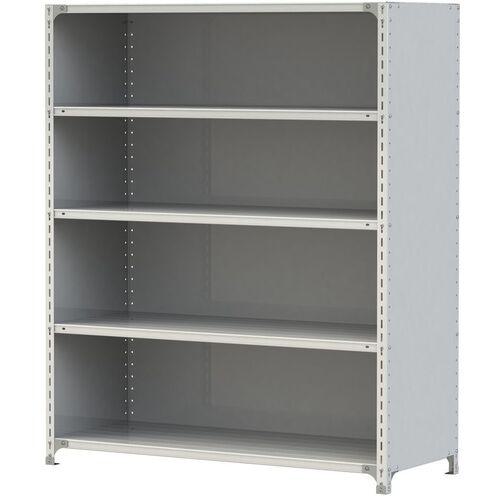 ■ヤマテック ボルト式軽量ラック 3方パネル付 120kg/段 W1500×D600×H1800mm 天地5段 ホワイトグレー〔品番:1.2S6560P5W〕【3217371:0】[送料別途見積り][法人・事業所限定][直送][店頭受取不可]