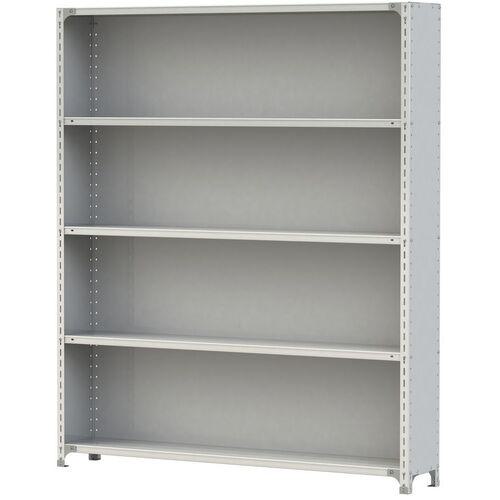 ■ヤマテック ボルト式軽量ラック 3方パネル付 120kg/段 W1800×D300×H2100mm 天地5段 ホワイトグレー〔品番:1.2S7630P5W〕【3218954:0】[送料別途見積り][法人・事業所限定][直送][店頭受取不可]