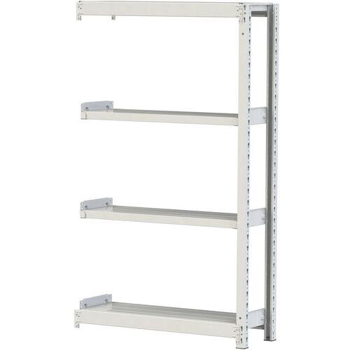 ■ヤマテック ボルトレス軽中量ラック(200kg/段) W900×D300×H1500mm(天地4段)ホワイトグレー 連結〔品番:2S53304WR〕【3218965:0】[法人・事業所限定][直送元][店頭受取不可]