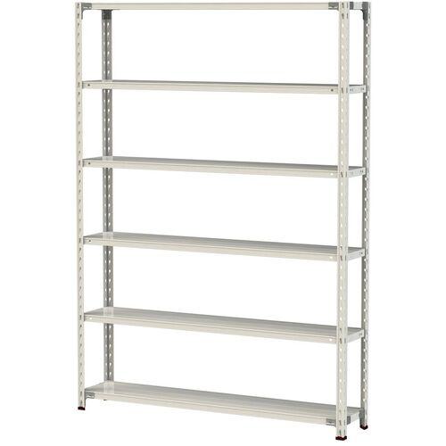 ■ヤマテック ボルトレス軽量ラック(150kg/段) W1500×D300×H2100mm(天地6段)ホワイトグレー〔品番:1.5S75306W〕【3219004:0】[法人・事業所限定][直送元][店頭受取不可]