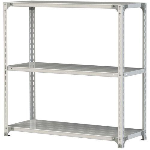 ■ヤマテック ボルト式軽量ラック 120kg/段 W1200×D450×H1200mm 天地3段 ホワイトグレー〔品番:1.2S44453W〕【3219024:0】[法人・事業所限定][直送元][店頭受取不可]