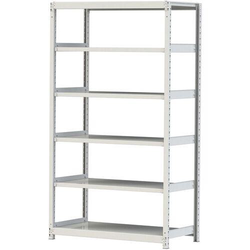 ■ヤマテック ボルトレス軽中量ラック(200kg/段) W1200&times;D600&times;H2100mm(天地6段)ホワイトグレー 単体〔品番:2S74606W〕【3220532:0】[法人・事業所限定][直送元][店頭受取不可]｜ホームセンターバロー　店 28,194円