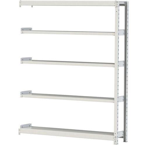 ■ヤマテック ボルトレス軽中量ラック(200kg/段) W1500×D300×H1800mm(天地5段)ホワイトグレー 連結〔品番:2S65305WR〕【3220564:0】[法人・事業所限定][直送元][店頭受取不可]