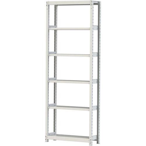 ■ヤマテック ボルトレス軽中量ラック(200kg/段) W900×D300×H2400mm(天地6段)ホワイトグレー 単体〔品番:2S83306W〕【3220565:0】[法人・事業所限定][直送元][店頭受取不可]
