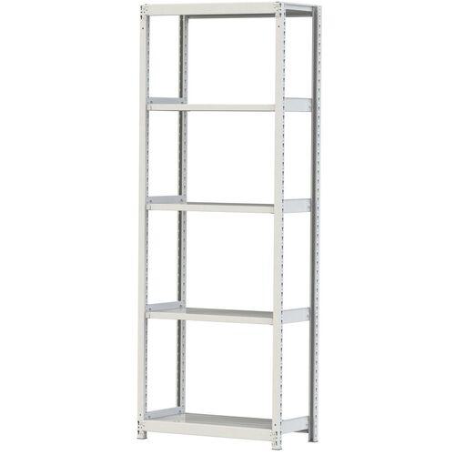 ■ヤマテック ボルトレス軽中量ラック(200kg/段) W900×D450×H2400mm(天地5段)ホワイトグレー 単体〔品番:2S83455W〕【3220584:0】[法人・事業所限定][直送元][店頭受取不可]