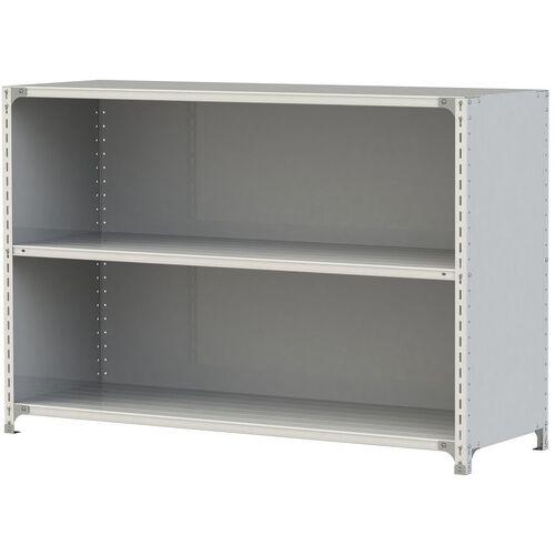 ■ヤマテック ボルト式軽量ラック 3方パネル付 120kg/段 W1800×D600×H1200mm 天地3段 ホワイトグレー〔品番:1.2S4660P3W〕【3220600:0】[送料別途見積り][法人・事業所限定][直送][店頭受取不可]