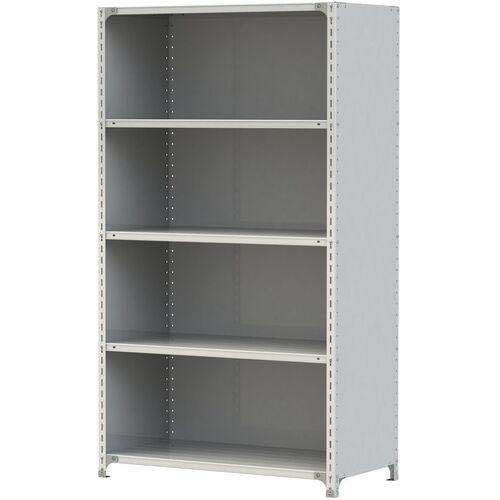 ■ヤマテック ボルト式軽量ラック 3方パネル付 120kg/段 W1200×D600×H2100mm 天地5段 ホワイトグレー〔品番:1.2S7460P5W〕【3222093:0】[送料別途見積り][法人・事業所限定][直送][店頭受取不可]