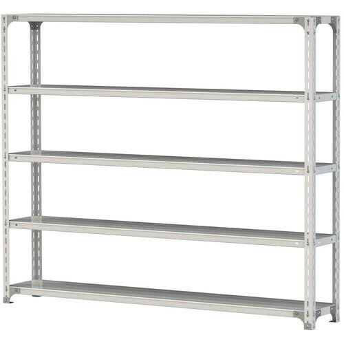 ■ヤマテック ボルト式軽量ラック 120kg/段 W1800×D300×H1500mm 天地5段 ホワイトグレー〔品番:1.2S56305W〕【3222143:0】[法人・事業所限定][直送元][店頭受取不可]