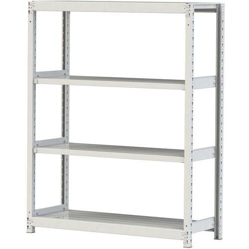 ■ヤマテック ボルトレス軽中量ラック(200kg/段) W1200×D450×H1500mm(天地4段)ホワイトグレー 単体〔品番:2S54454W〕【3222154:0】[法人・事業所限定][直送元][店頭受取不可] 19,325円