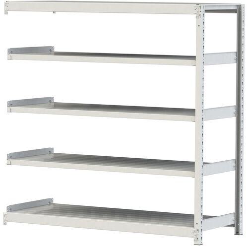 ■ヤマテック ボルトレス軽中量ラック(200kg/段) W1500×D600×H1500mm(天地5段)ホワイトグレー 連結〔品番:2S55605WR〕【3222192:0】[法人・事業所限定][直送元][店頭受取不可] 26,981円