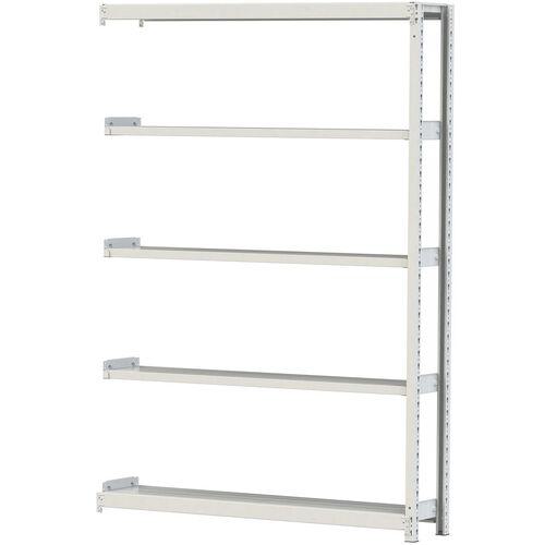 ■ヤマテック ボルトレス軽中量ラック(200kg/段) W1500×D300×H2100mm(天地5段)ホワイトグレー 連結〔品番:2S75305WR〕【3223682:0】[法人・事業所限定][直送元][店頭受取不可]
