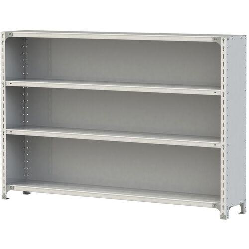 ■ヤマテック ボルト式軽量ラック 3方パネル付 120kg/段 W1800×D300×H1200mm 天地4段 ホワイトグレー〔品番:1.2S4630P4W〕【3223749:0】[送料別途見積り][法人・事業所限定][直送][店頭受取不可]