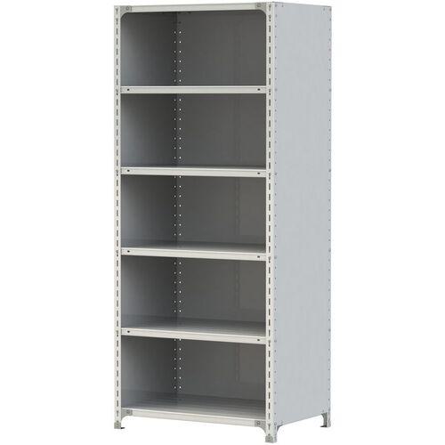 ■ヤマテック ボルト式軽量ラック 3方パネル付 120kg/段 W900×D600×H2100mm 天地6段 ホワイトグレー〔品番:1.2S7360P6W〕【3223765:0】[送料別途見積り][法人・事業所限定][直送][店頭受取不可]