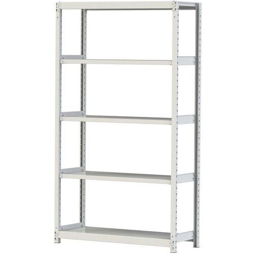 ■ヤマテック ボルトレス軽中量ラック(200kg/段) W1200&times;D450&times;H2100mm(天地5段)ホワイトグレー 単体〔品番:2S74455W〕【3223768:0】[法人・事業所限定][直送元][店頭受取不可]｜ホームセンターバロー　店 23,280円