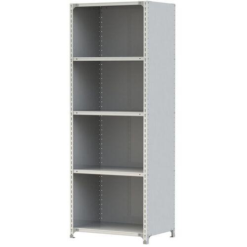 ■ヤマテック ボルト式軽量ラック 3方パネル付 120kg/段 W900×D600×H2400mm 天地5段 ホワイトグレー〔品番:1.2S8360P5W〕【3225270:0】[送料別途見積り][法人・事業所限定][直送][店頭受取不可]