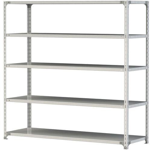 ■ヤマテック ボルト式軽量ラック 120kg/段 W1800×D600×H1800mm 天地5段 ホワイトグレー〔品番:1.2S66605W〕【3225317:0】[法人・事業所限定][直送元][店頭受取不可]