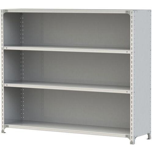 ■ヤマテック ボルト式軽量ラック 3方パネル付 120kg/段 W1800×D450×H1500mm 天地4段 ホワイトグレー〔品番:1.2S5645P4W〕【3225350:0】[送料別途見積り][法人・事業所限定][直送][店頭受取不可]
